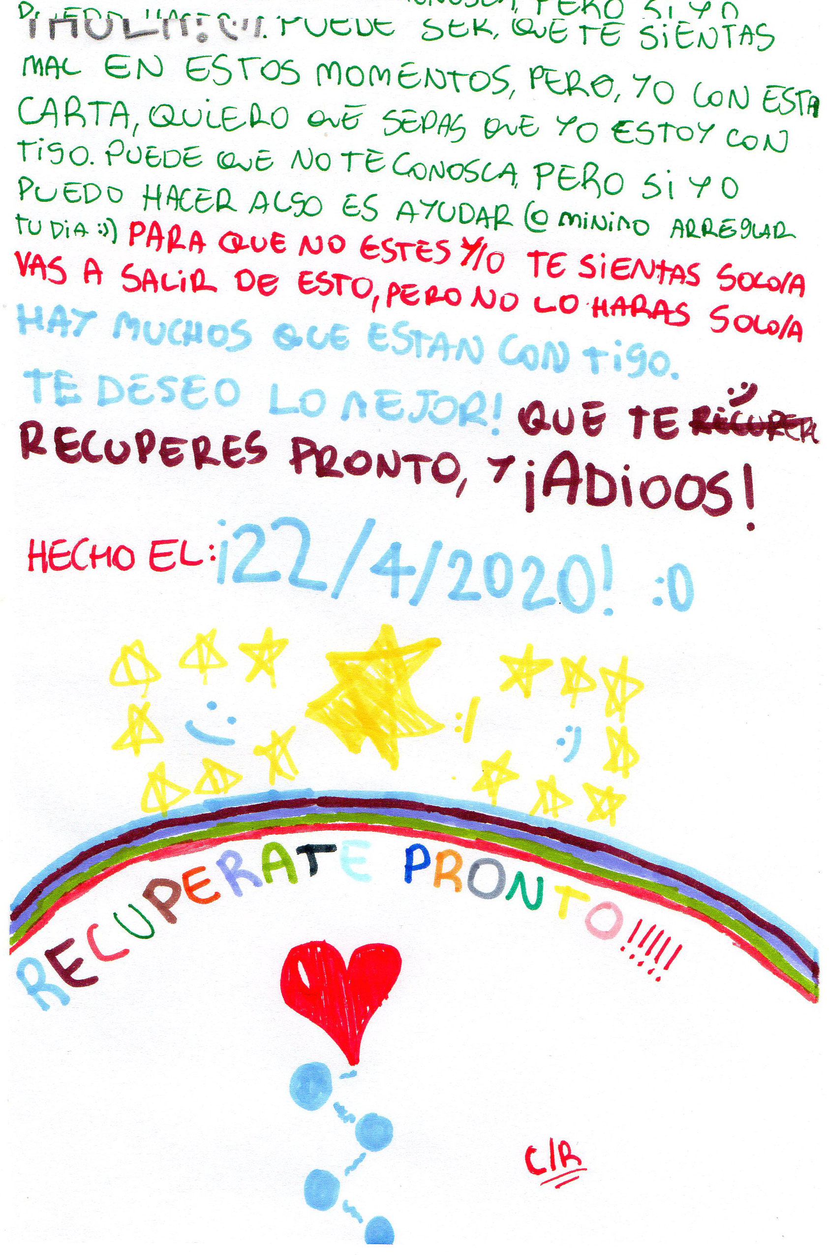 ¡Recupérate pronto!.