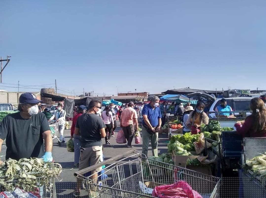 Feria en Arica.