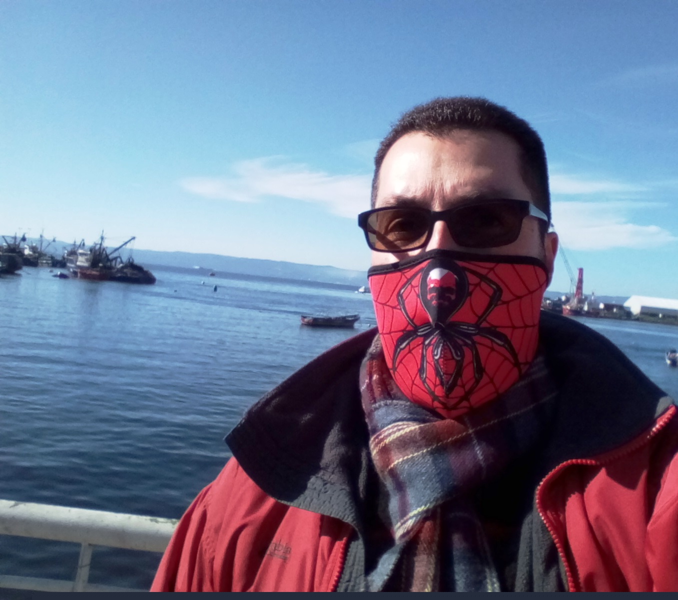 Puerto de Talcahuano en pandemia.